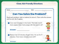 Basic Word Problems Worksheet – 1st Grade Addition & Subtraction preview 4