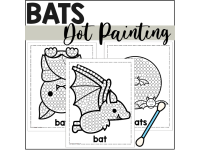 Bats Dot Painting - A Fine Motor Art Activity preview