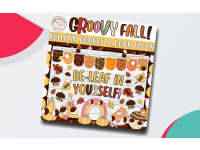 Be-leaf in Yourself: Retro Fall Bulletin Board or Door Decor Kit preview