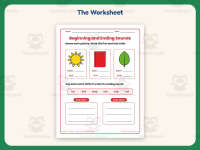 Beginning and Ending Sounds Worksheet – 1st Grade Beginning Sounds preview 2