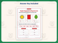 Beginning and Ending Sounds Worksheet – 1st Grade Beginning Sounds preview 3