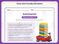 Beginning, Middle, End Worksheet – 3rd Grade Sequencing & Summarizing preview 4