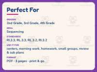 Beginning, Middle, End Worksheet – 3rd Grade Sequencing & Summarizing preview 6