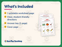 Beginning Sounds Fill in the Blank Worksheet – 1st Grade Consonants preview 5