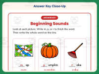 Beginning Sounds Fill in the Blank Worksheet – 1st Grade Consonants preview 7
