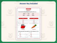 Beginning Sounds K-C Sort Worksheet – 1st Grade Consonants Practice preview 3