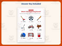 Beginning Sounds S, G, H, B Worksheet – Kindergarten Consonants preview 3