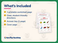 Beginning Sounds S, T, V Worksheet – 1st Grade Consonants Practice preview 5