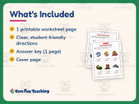 Beginning Sounds Water Animals Worksheet – 1st Grade Consonants preview 5