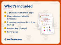 Beginning Sounds X Y Z Pictures Worksheet – Kindergarten Consonants preview 5