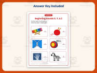 Beginning Sounds X Y Z Worksheet – Kindergarten Consonants Practice preview 3