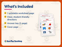 Beginning Sounds X Y Z Worksheet – Kindergarten Consonants Practice preview 5