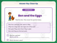 Ben and the Eggs Phonics Reading Comprehension Story – 1st Grade preview 7