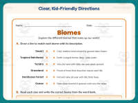 Biomes Worksheet – 4th Grade Environments & Research Practice preview 4