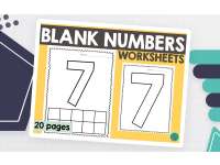 Blank Number Worksheets 1-20 preview