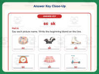 Blends SC, SK Worksheet – 1st Grade Beginning Sounds & Consonants preview 7
