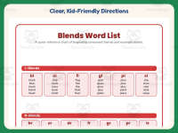 Blends Word List Worksheet – 1st Grade Grammar Practice preview 4