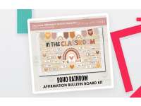 Boho Rainbow Affirmation Bulletin Board – Kit preview
