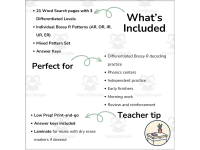 Bossy R Word Search Bundle | R-Controlled Vowel Phonics Worksheets preview 2