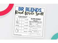 BR Beginning Blends Worksheets - Read Write and Spell preview