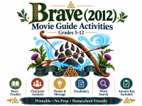 Brave (2012) Movie Study Guide | Comprehension, Analysis & Vocabulary preview