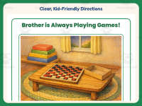 Brother Is Always Playing Games – Reading Worksheet – 1st Grade preview 4