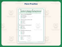 Brother Is Always Playing Games – Reading Worksheet – 1st Grade preview 7