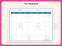 Calendars Worksheet: Blank Calendar – PreK-6th Grade Math Practice preview 2