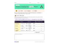 Camping Budget Project – Grades 5–8 Math + Finance preview