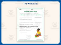 Capital Letters Days Sentences Worksheet – 2nd Grade Capitalization preview 2