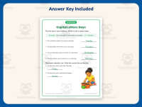 Capital Letters Days Sentences Worksheet – 2nd Grade Capitalization preview 3