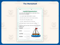 Captain Capitalization Worksheet – 2nd Grade Grammar Practice preview 2
