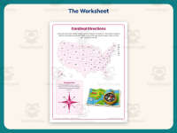 Cardinal Directions Worksheet – 4th Grade Geography & Maps Practice preview 2