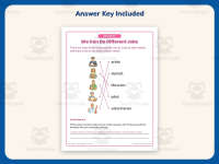 Careers Worksheet – 2nd Grade Community & People Practice + Answer Key preview 3