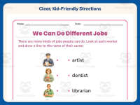 Careers Worksheet – 2nd Grade Community & People Practice + Answer Key preview 4