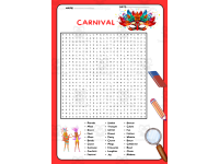 CARNIVAL Word Search Puzzle preview