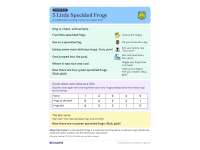 5 Little Speckled Frogs – Carpet Time Song Pack preview