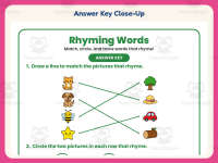 Cat and Hat Rhyming Worksheet – Preschool Word Families Practice preview 7