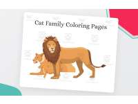 Cat Family Coloring Pages preview