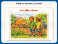 Cats Next Door – Reading Comprehension Worksheet – 2nd Grade Practice preview 4