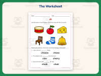 CH Picture Circle Worksheet – 1st Grade Consonants & Digraphs Practice preview 2