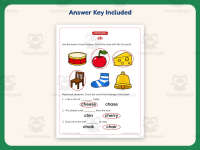 CH Picture Circle Worksheet – 1st Grade Consonants & Digraphs Practice preview 3