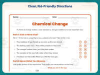 Chemical Changes Observation Worksheet – 4th Grade States of Matter preview 4