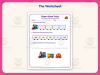 Choo-Choo Train Sight Words Worksheet – Preschool Dolch Words Practice preview 2