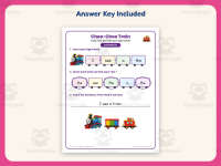 Choo-Choo Train Sight Words Worksheet – Preschool Dolch Words Practice preview 3