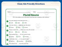 Choosing Plural Nouns Worksheet – 2nd Grade Grammar Practice preview 4