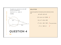 Chord segment theorem editable PowerPoint year 9/year 10 preview