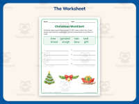 Christmas Alphabetical Order Worksheet – 2nd Grade Grammar Practice preview 2