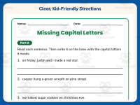 Christmas Capitalization Worksheet – 2nd Grade Common nouns Practice preview 4