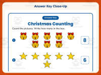 Christmas Counting 6 to 10 Worksheet – Kindergarten Math Practice preview 7